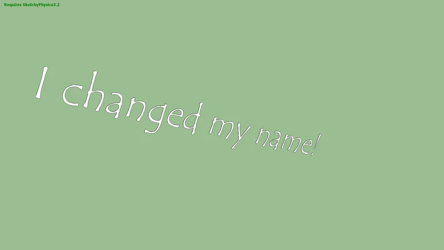 I CHANGED MY USERNAME