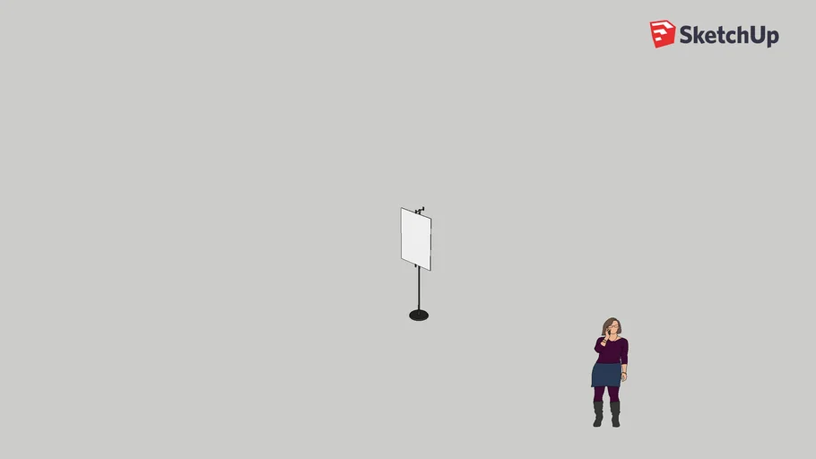 signage stand | 3D Warehouse