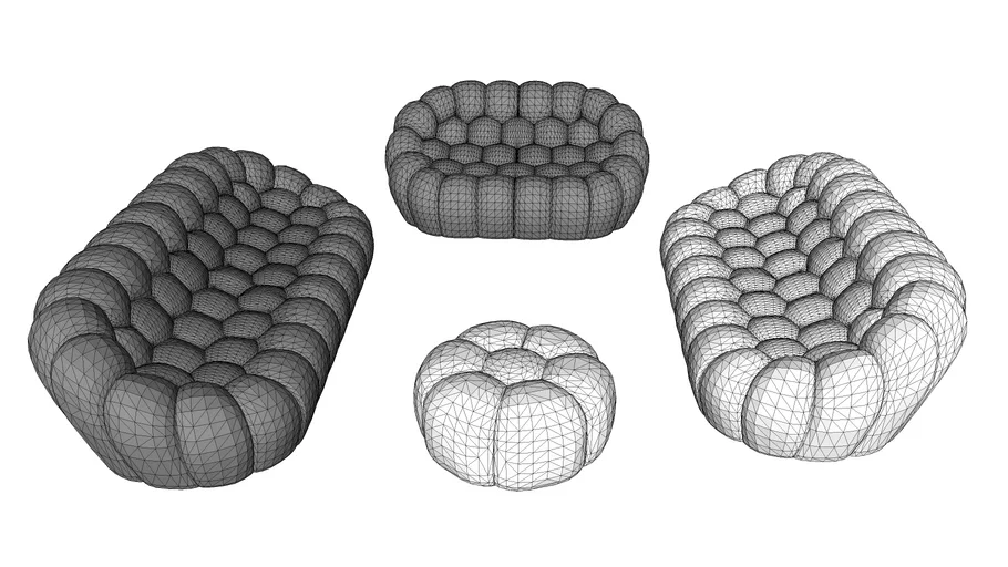 BUBBLE Sofa by Sacha LAKIC for ROCHE BOBOIS