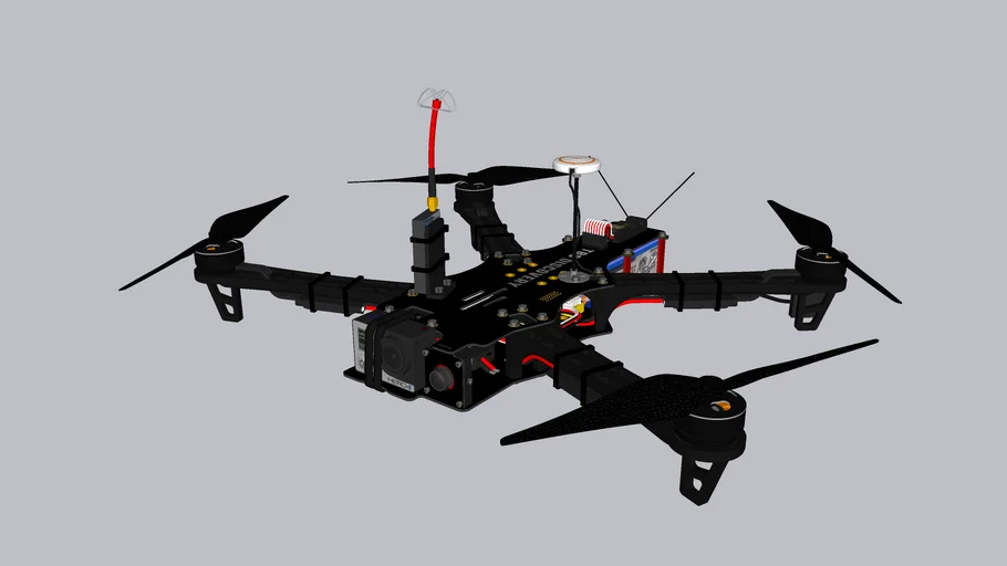 TBS Discovery FPV Drone Quadcopter V2 | 3D Warehouse