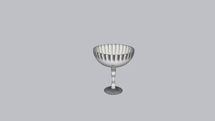 Verre à vin vide