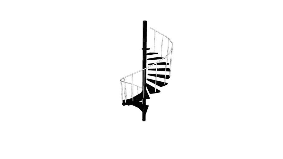 Spiral Staircase with Rail