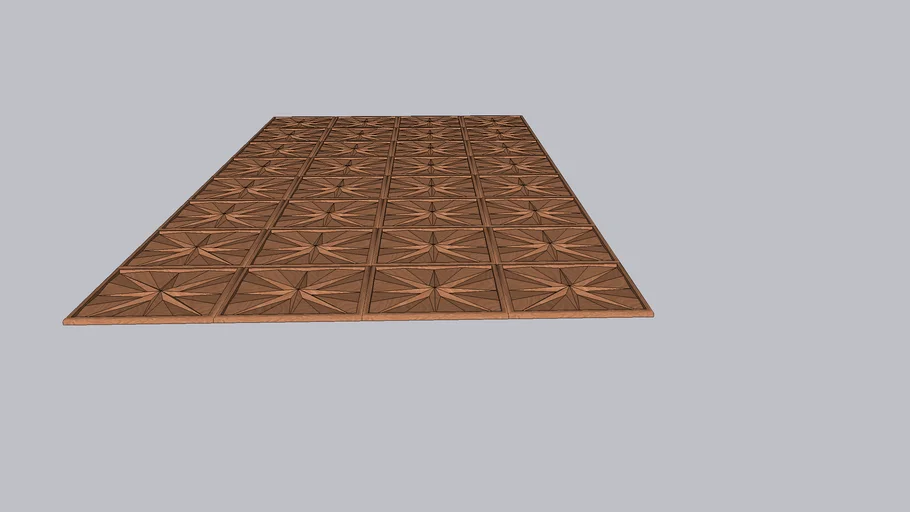 ceiling panel - 3d nautical star pattern