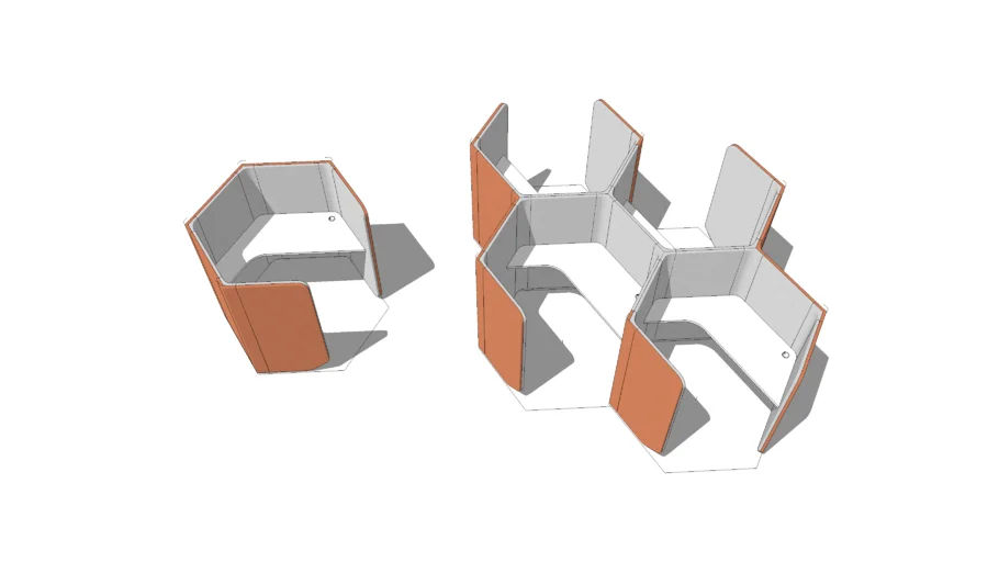 Rockworth _ WE+THINK Personal Pods Focus Pod Hexagon Model by Pooh