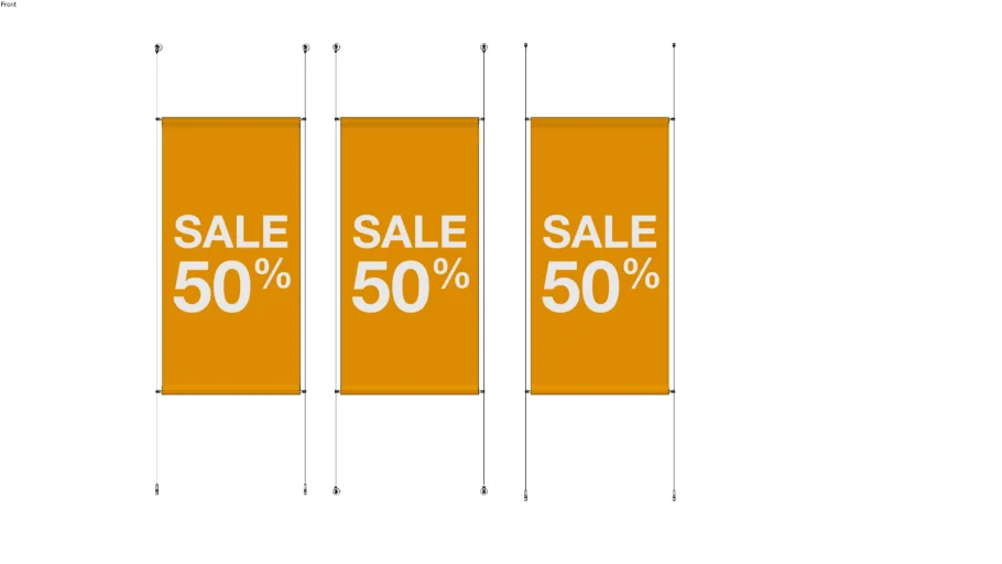 Cable Sign Display for Banners