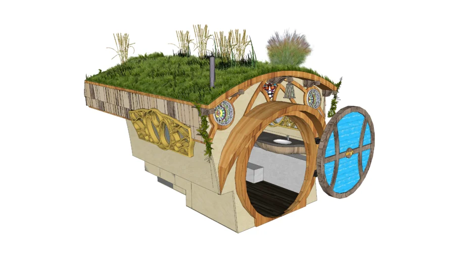 ¾ ton truck camper - hobbit home