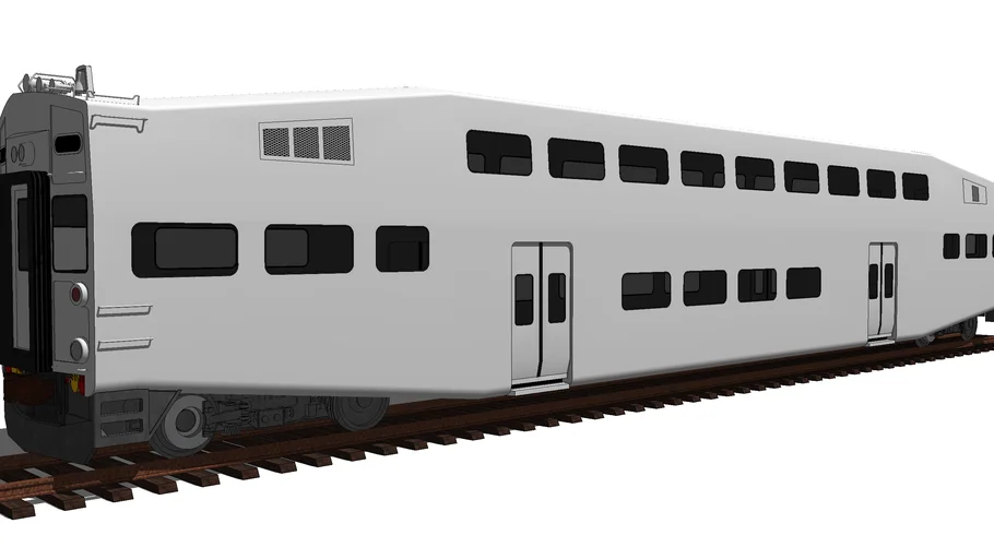 Plain Bombardier Bi-Level Cab Car