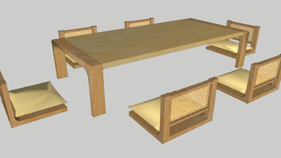 Japanese Dining Furniture Set