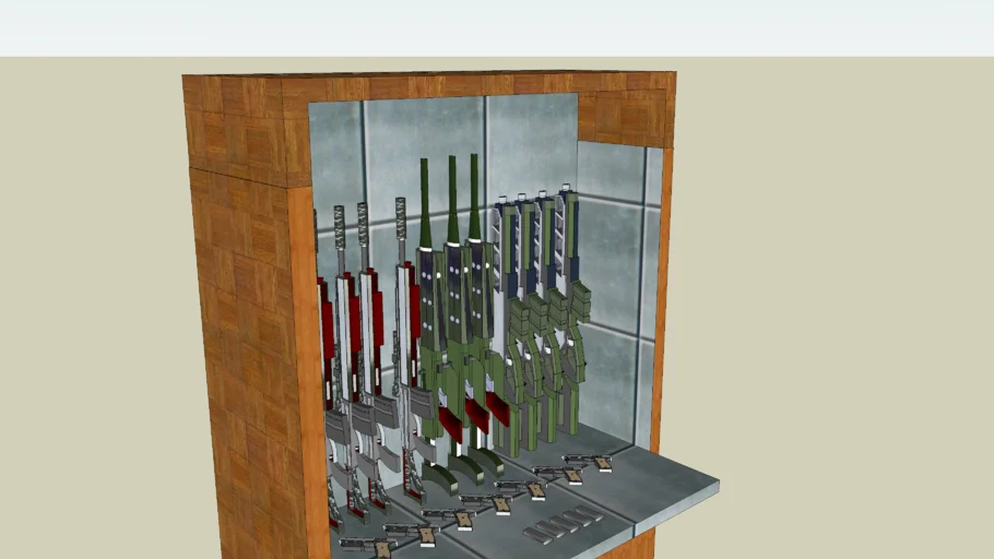 Gun cabinet | 3D Warehouse