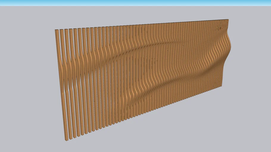 PARACIMETRIC WALL FACADE WAVE