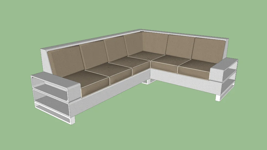 sofa with cushions