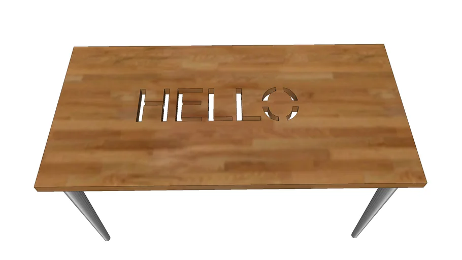 Hello table | 3D Warehouse