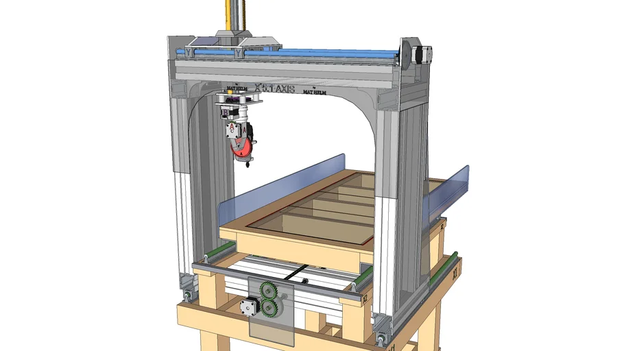 CNC 5 AXIS H=69"(Z~82") x W=38.25" x L=52.75" (X~66.75") Table H = 24"