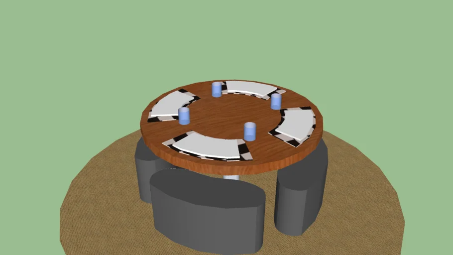 Circular Dining Table