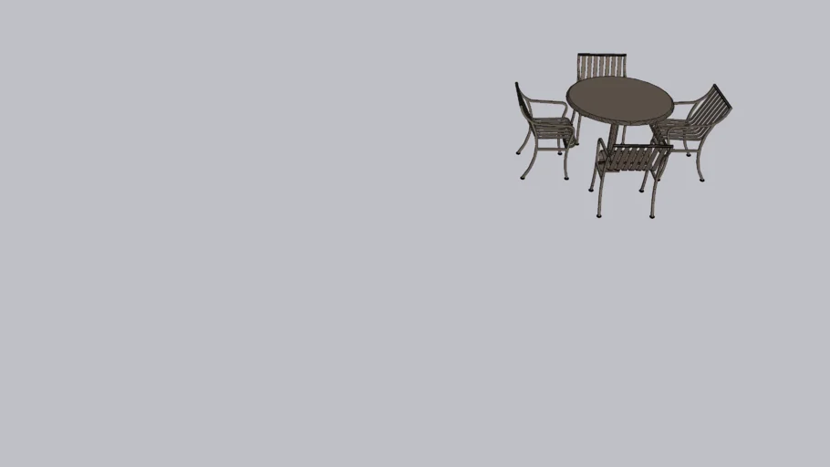 Table and chair outdoor