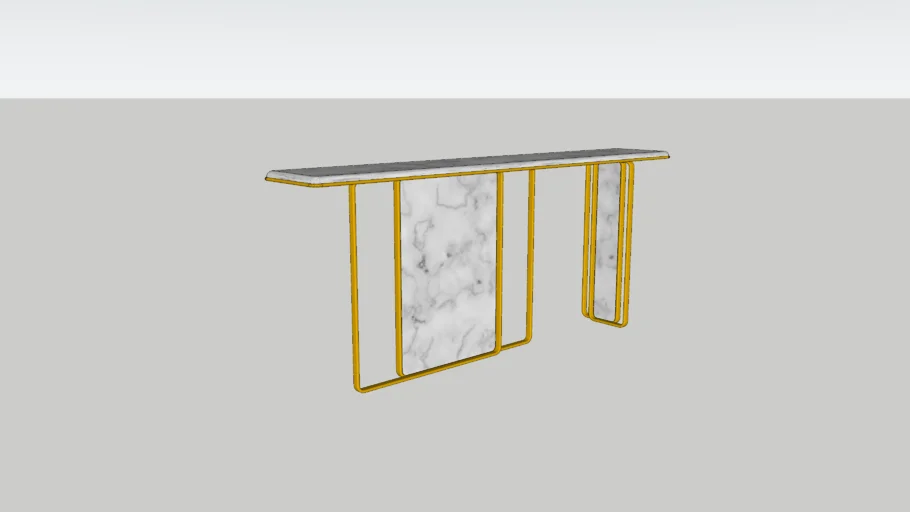 HEM - MARBLE LUXURY GOLD CONSOLE TABLE
