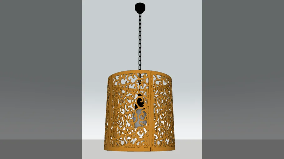 Oriental Bronse Hanging Lamp