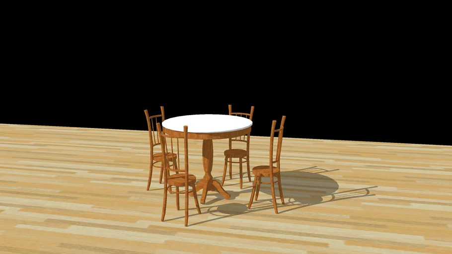 chair and table