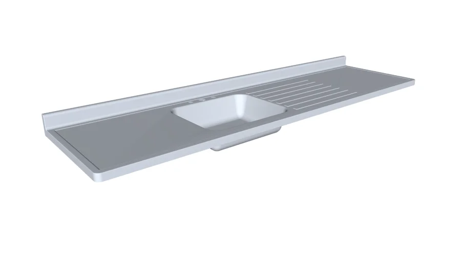Lavaplatos en aluminio