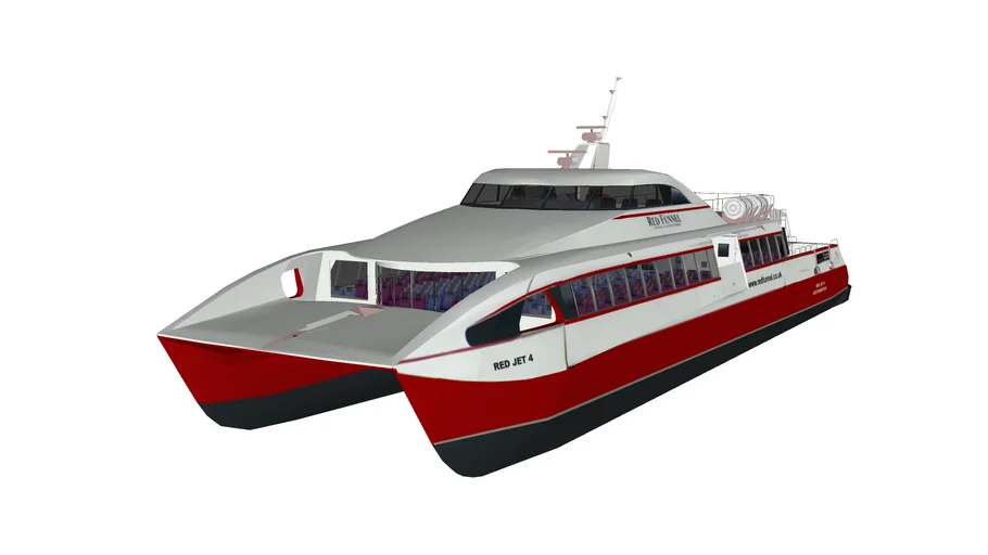 Model "Red Jet 4" from the game Ship Simulator 2008