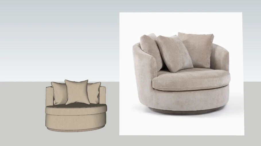 WEST ELM - Viv Grand Swivel Chair