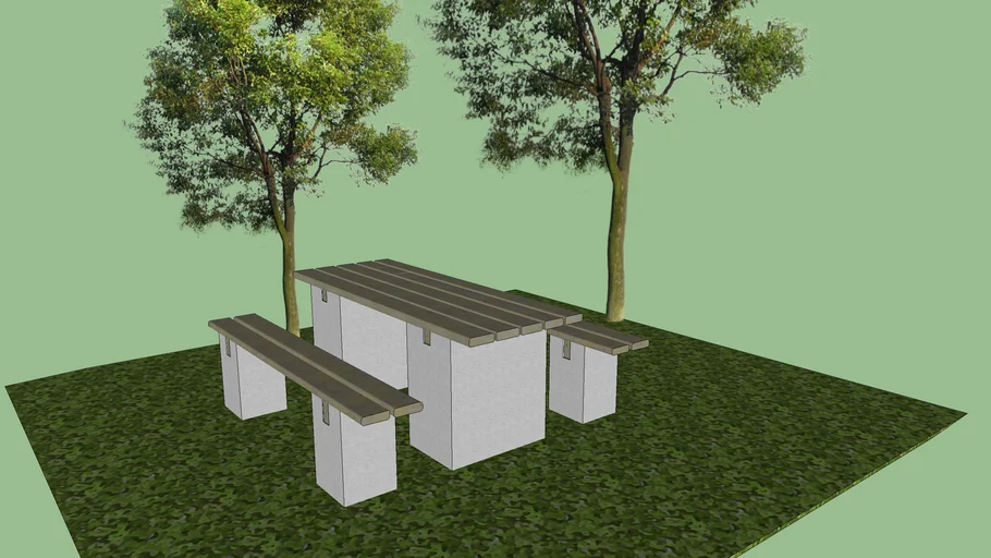 Table with benches