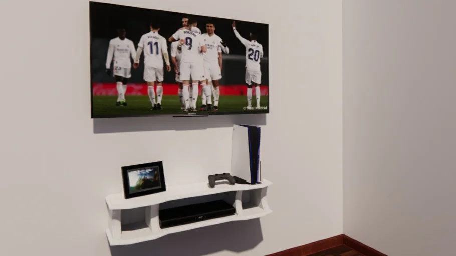 mueble de sala  - Soporte flotante de pared