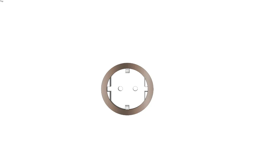 rond stopcontact licht brons - wit