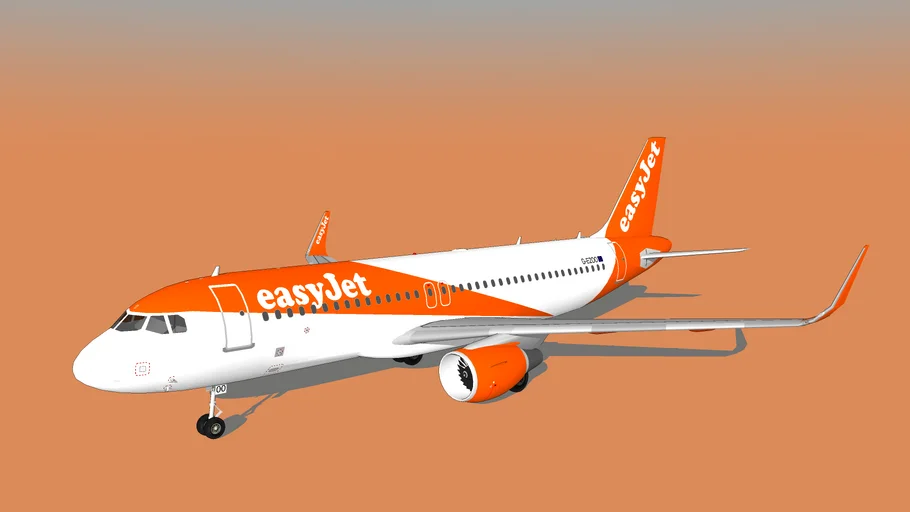 easyjet airlines a320neo | 3D Warehouse