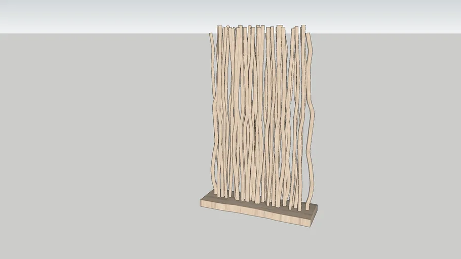 Wood partition / wood screen / wood divider / natural partition
