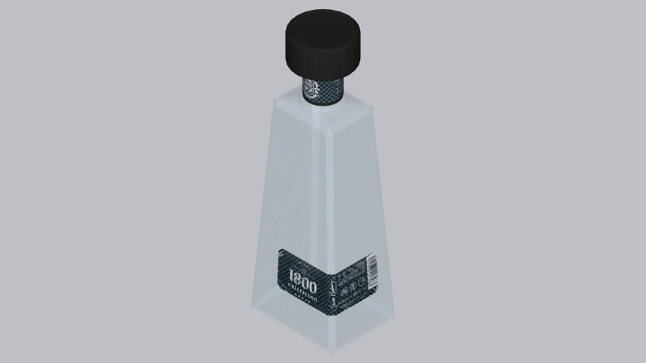 Tequila 1800 Cristalino bottle