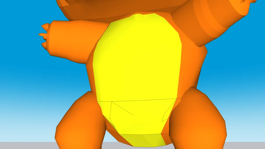 Charmander Block Pop Head | 3D Warehouse