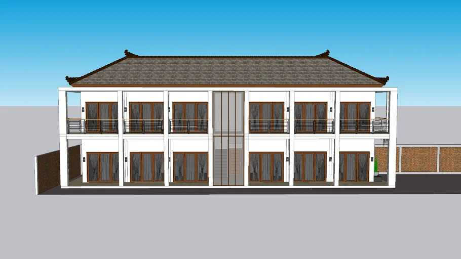 desain kos kosan 12 kamar