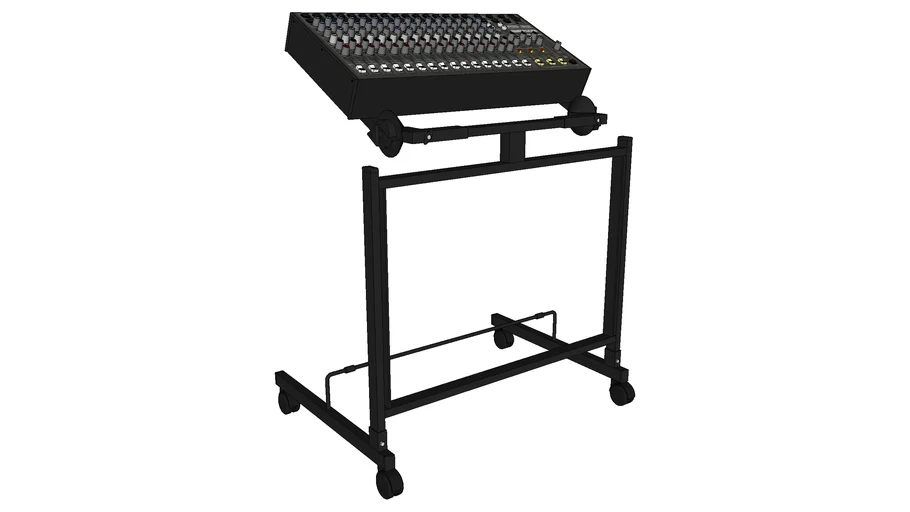 Mesa de Som Ciclotron Wattsom mxsd 16 canais e Rack ASK