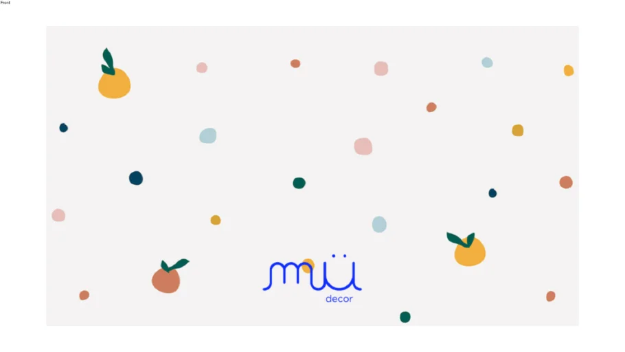 Papel de Parede Bolinhas Magic com Frutinhas