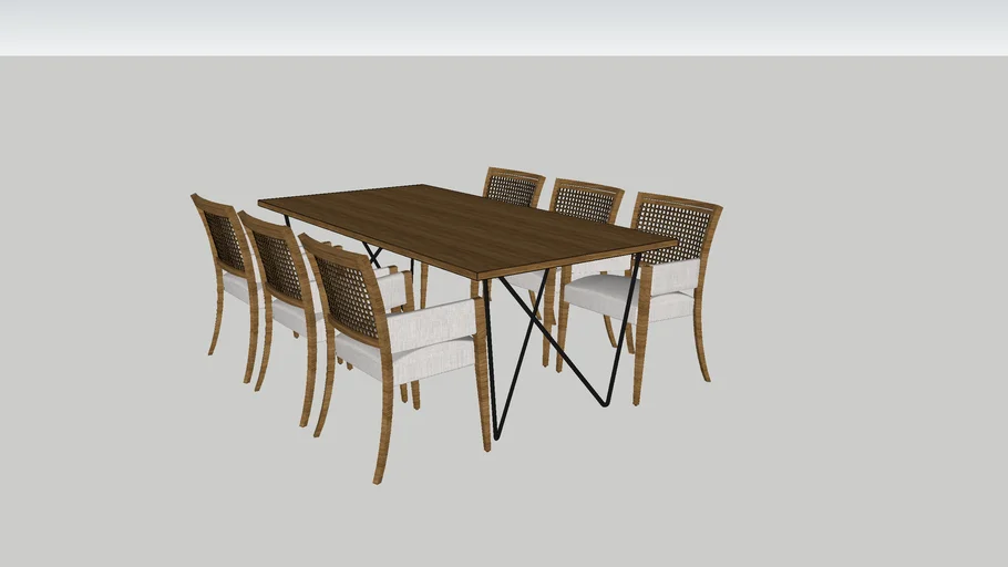 Mesa externa 6 lugares