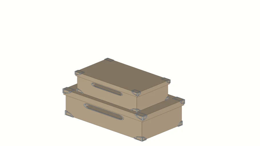 STACKED DECORATIVE STORAGE BOXES