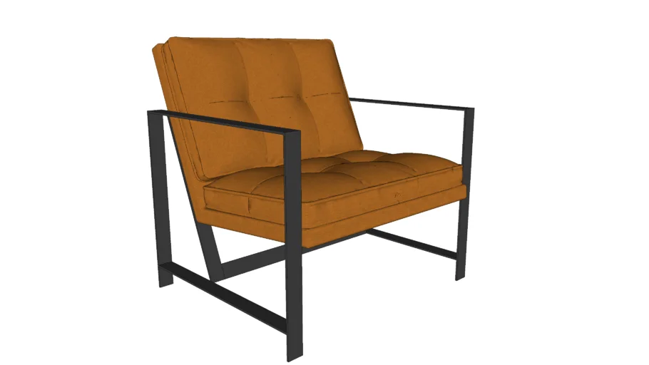 WEST ELM METAL FRAME CHAIR