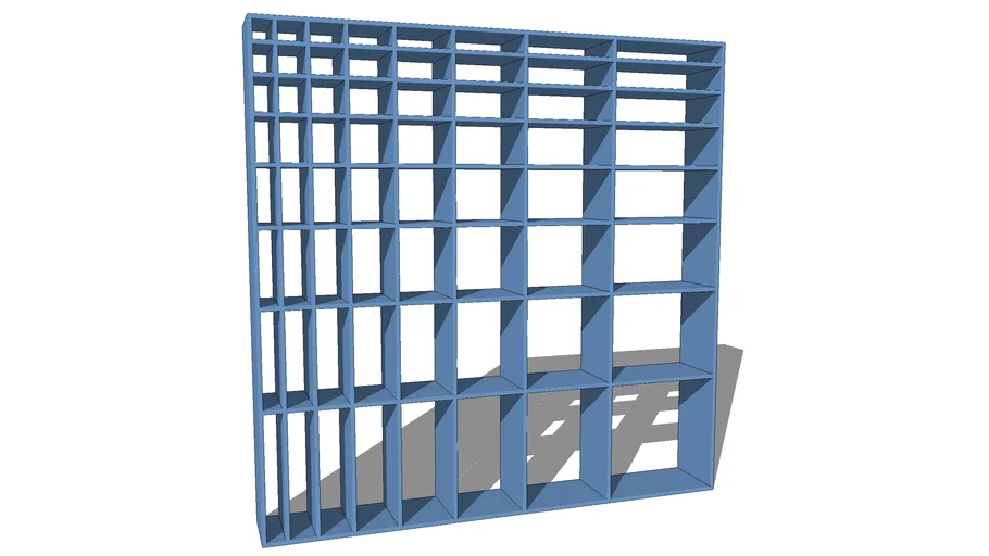 Room divider bookshelf Roomdivider Boekenkast Gulden snede en Plastisch getal