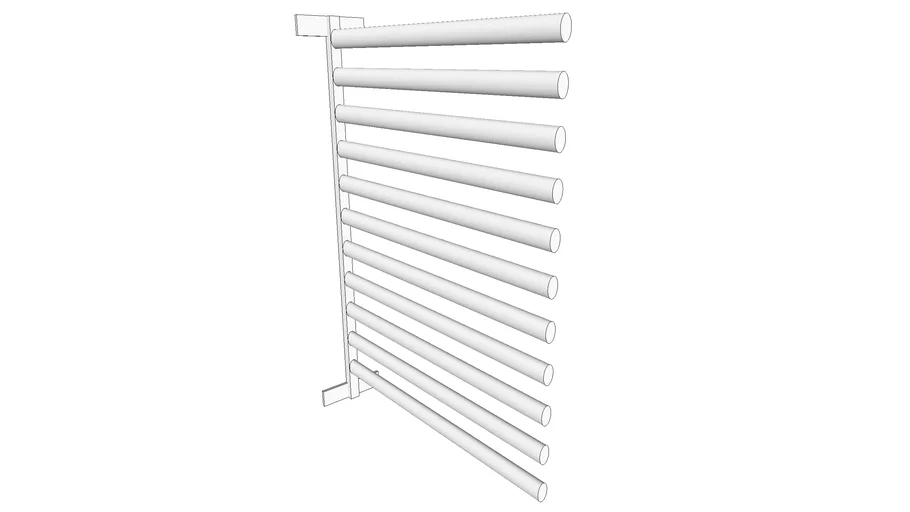 Saddle pad rack wall mounted
