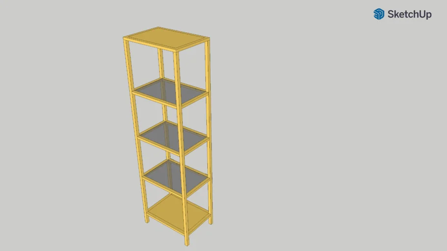 Ikea Vittsjö Yellow shelf
