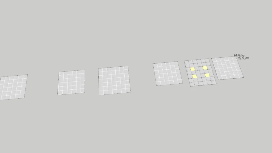 PLAFON FISSURED de 61 X 61 cms