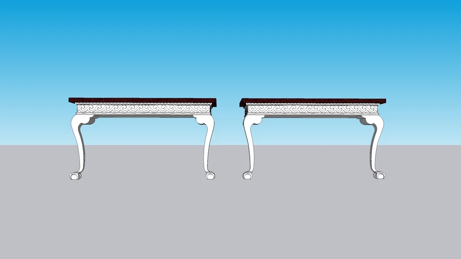 Pair of Custom Console Tables made from Miles Redd for Ballard Designs Kent Table