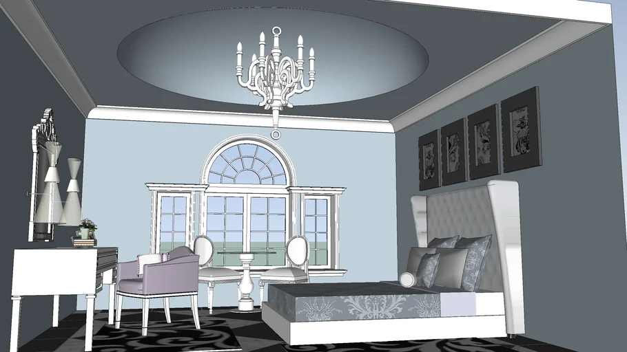 Paladian Luxury Master Bedroom