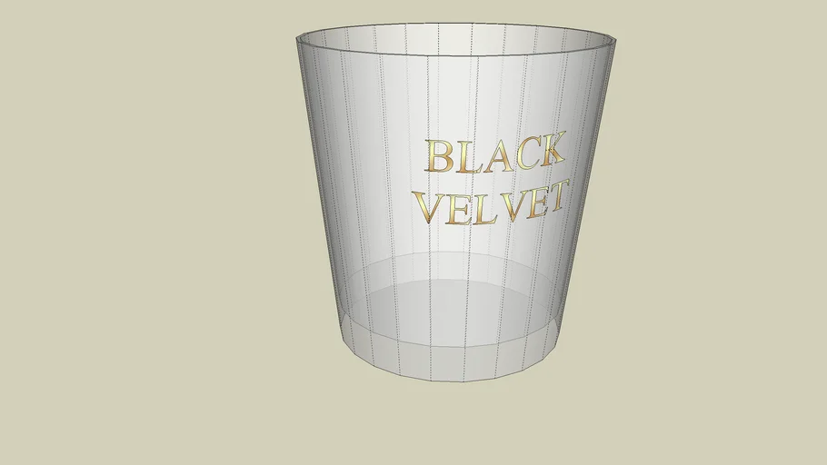 WHISKY Black Velvet glass