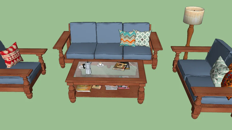 JUEGO DE SALA COLONIAL