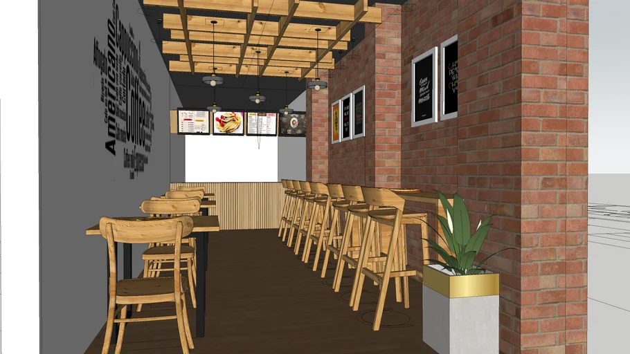 restro cafe design | 3D Warehouse
