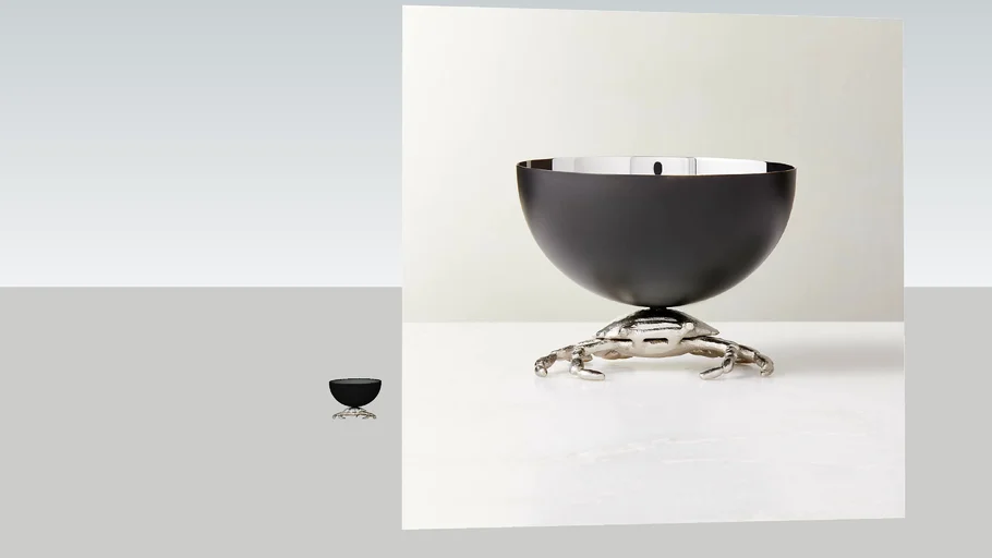 CB2 - CLAW BLACK STAINLESS MINI BOWL