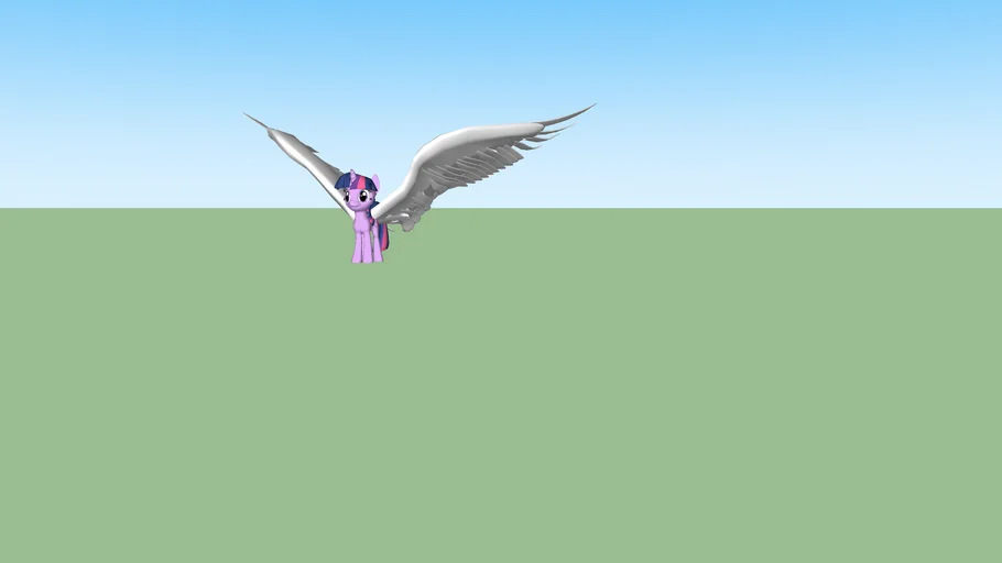 Alicorn Twilight Sparkle (Big wings)