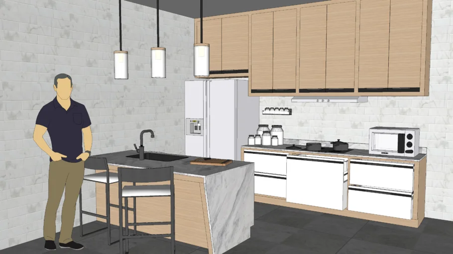 modern kitchen #现代风厨房设计 #简约风厨房设计